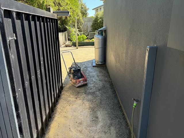 Joel Preece working on a property
